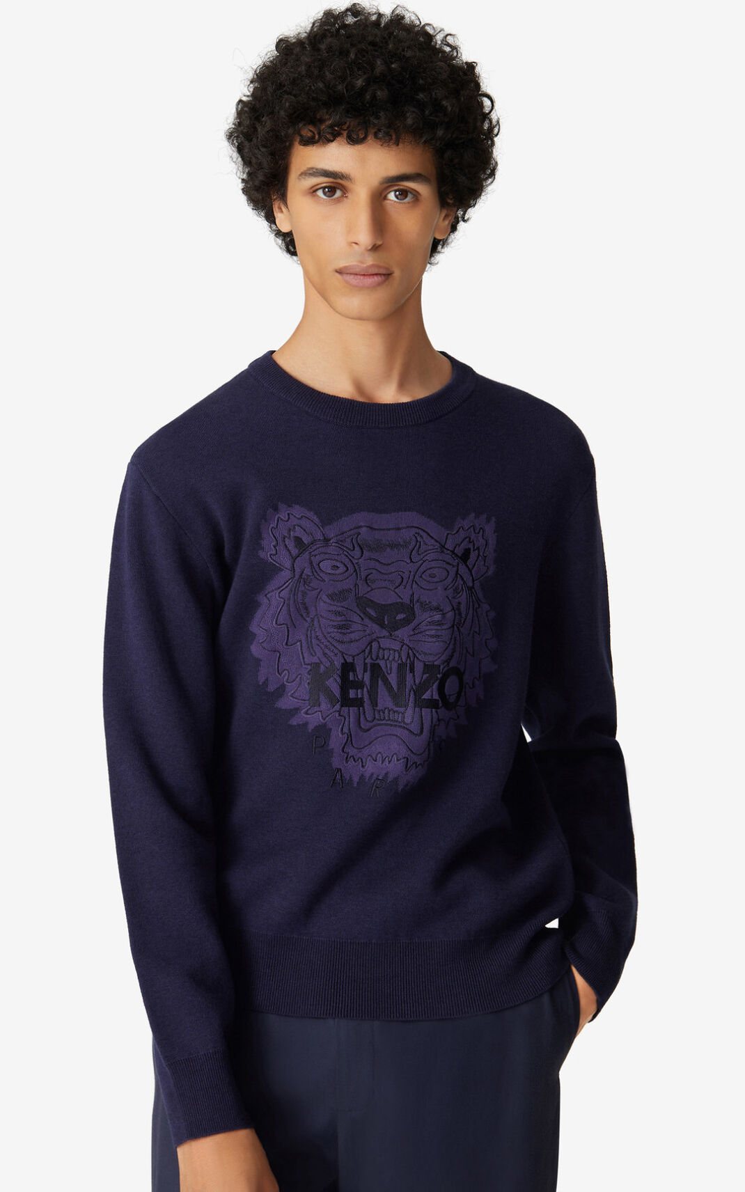 Jerseys Kenzo Tiger Hombre Azul Marino Azules - SKU.4739482